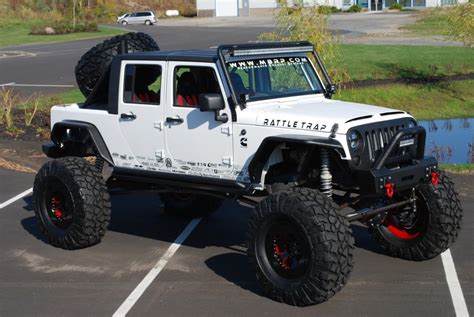 MBRP Diesel Jeep 4 Door JK Truck Stretched JK 12 Valve Cummins Twin Turbo Dana Axles with ...