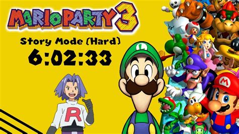 Mario Party 3 Speedrun 6:02:33 - Story Mode (Hard) - YouTube