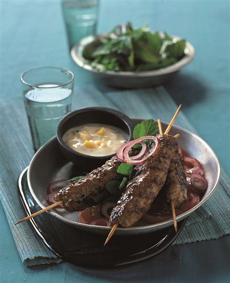 Beef Kofta Kebabs with Mango & Mint Raita - Ainsley Harriott