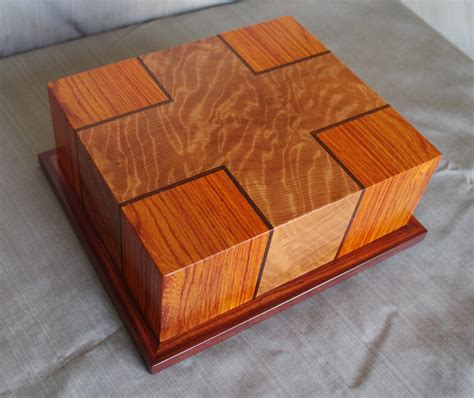 Handmade wooden keepsake box jewelry box valet box solid