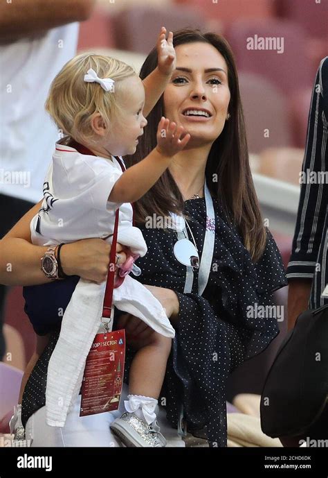 John Stones partner Millie Savage in the crowd before the FIFA World ...