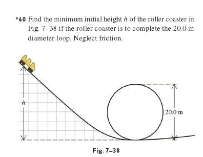 Finding the initial height of a roller-coaster [HELP]