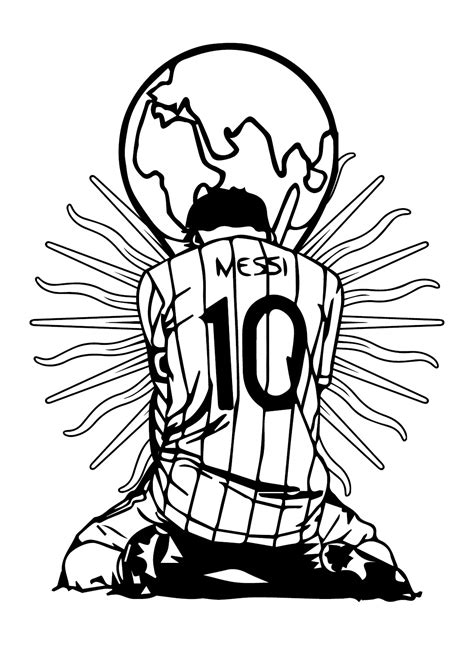 Lionel Messi Coloring Pages to Print - Free Printable Coloring Pages