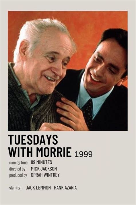 tuesdays with morrie (movie) | mitch albom in 2024 | Tuesdays with morrie movie, Tuesdays with ...