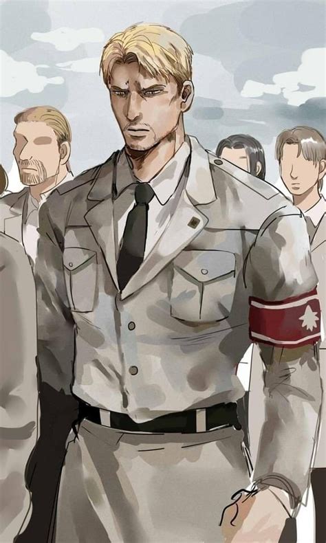 a drawing of a man in uniform standing next to other men wearing suits ...