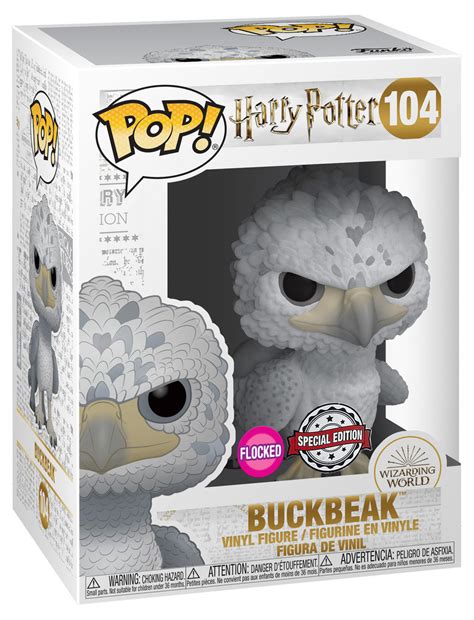 Funko POP! Harry Potter #104 Buckbeak (Flocked - Black Eyes) - New ...