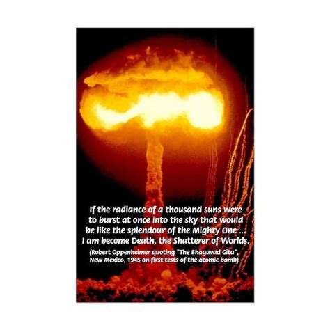 Atomic Bomb: Oppenheimer Mini Poster Print by Famous Art Science Quotes Poster T-Shirt Gift Shop ...