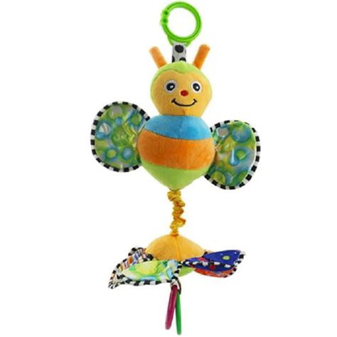 New Design Baby Hand Play Soft Cute Bee Toys Baby Bed Stroller Musical Mobile Toy Cartoon Kids ...