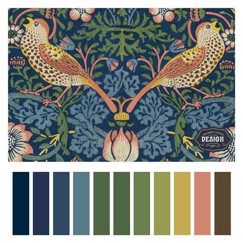 Art Nouveau Color Palette with Classic Blue in 2020 | Art nouveau pattern, Palette art, Blue ...