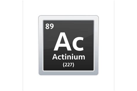 Actinium Symbol. Chemical Element of the Graphic by DG-Studio · Creative Fabrica