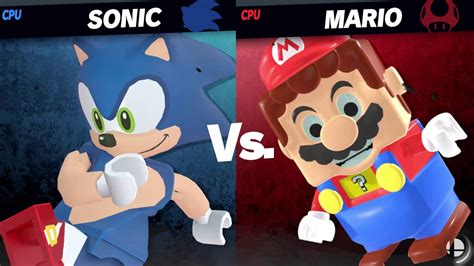 Lego Sonic vs Lego Mario: Super Smash Bros. Ultimate Mods - YouTube