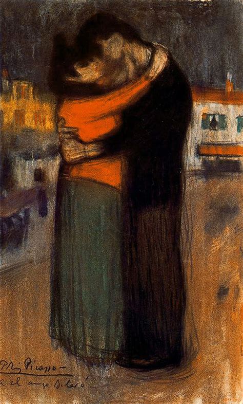 Lovers of the street - Pablo Picasso - WikiArt.org - encyclopedia of visual arts