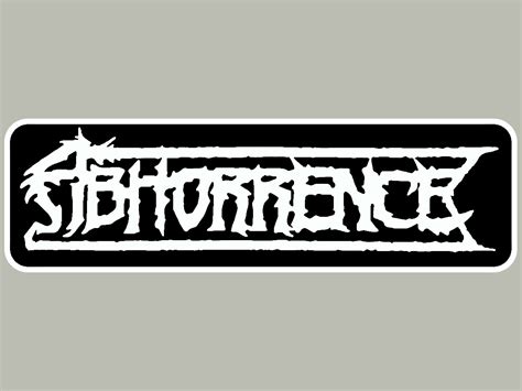 Embroidered logo patch (15 x 4,5 cm) | Abhorrence