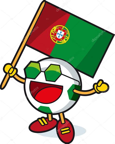 Portugal Soccer ball mascot — Stock Vector © mauromod #173834728