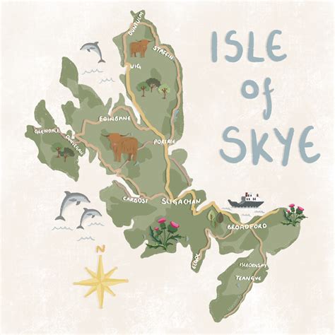 Old Map Of Skye