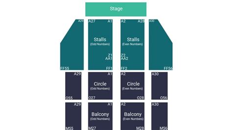 Blackpool Opera House Seating Map