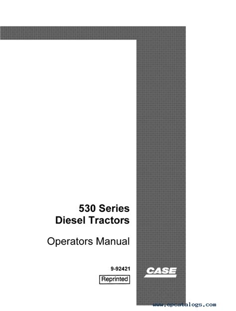 Case 430, 530, 630 Diesel Wheel Tractor Set of Manuals PDF