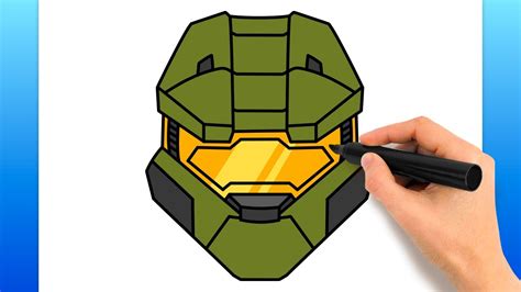 How To Draw Master Chief From Halo (Easy Drawing Tutorial) - YouTube