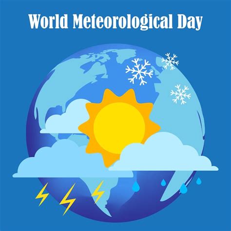 Premium Vector | Vector illustration of world meteorological day