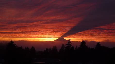 mountain, Sunset, Clouds, Forest, Shadow Wallpapers HD / Desktop and ...