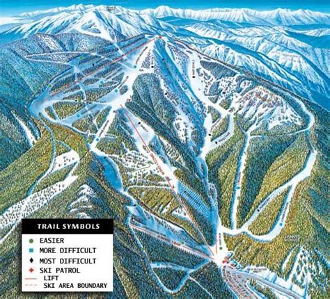 Montana Snowbowl Trail map - Freeride