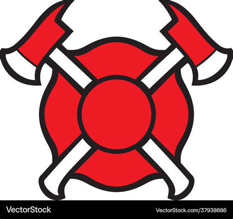 Fire department or firefighters maltese cross Vector Image