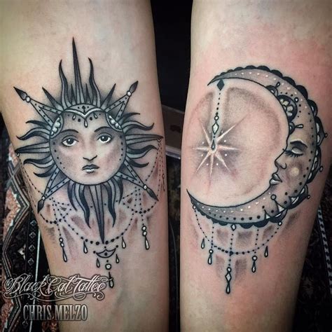 sun and moon tattoo designs - Karey Sikes