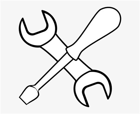 Construction Tools Clipart Black And White - Tool Clipart Transparent PNG - 600x592 - Free ...