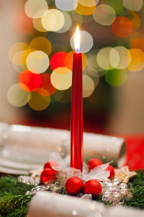 Christmas Candle Decoration Free Stock Photo - Public Domain Pictures