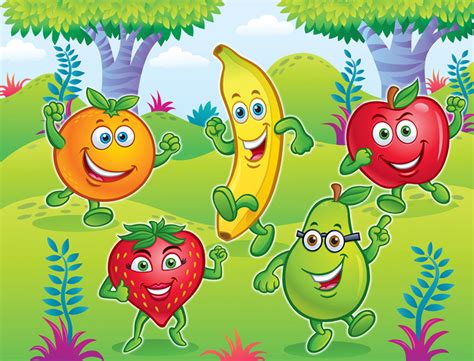 Fun Cartoon Fruit Characters :: Behance