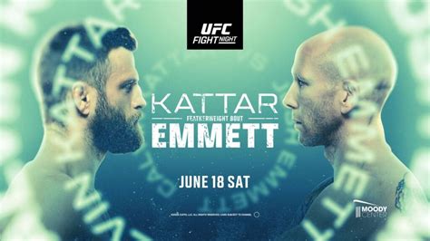 UFC Fight Night: Kattar vs Emmett Fight Card