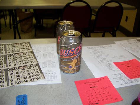 Fall-themed Busch beer can at bingo | benjamin sTone | Flickr