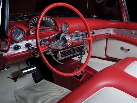 1955, Ford, Thunderbird, Retro, Interior Wallpapers HD / Desktop and ...