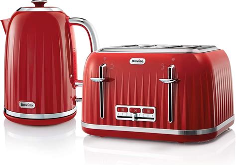 Breville Impressions Kettle & Toaster Set with 4 Slice Toaster & Electric Kettle (3 KW Fast Boil ...