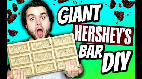 DIY Giant Hershey's Cookies & Cream Bar! | How To Make A HUGE White Chocolate Oreo Candy Bar ...