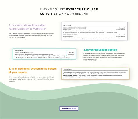How To List Extracurricular Activites on Your Resume