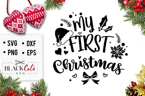 My first Christmas SVG cutting file – BlackCatsSVG