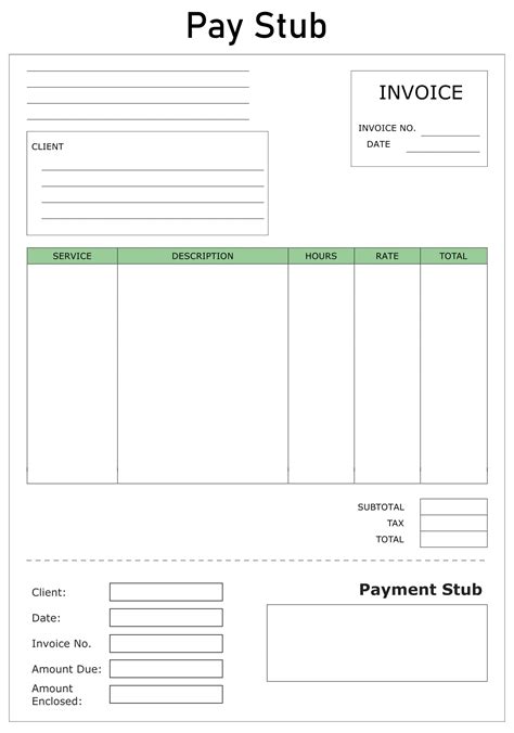 Printable Blank Payroll Check Template Free | Payroll template, Payroll ...