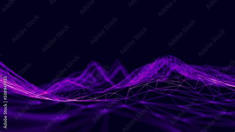 Wave abstract purple wave animation. Seamless loop 4k. Purple technology background. Stock Video ...