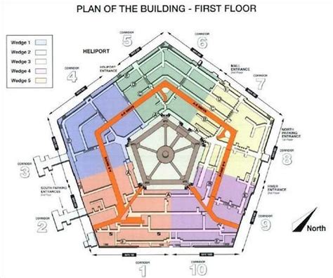 Pentagon Corridor Map