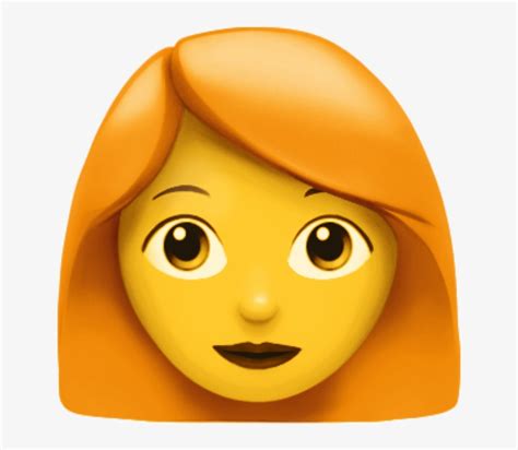 Ginger Woman Emoji Png Transparent Emoji - Emoji Iphone Transparent PNG ...