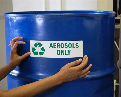 Aerosol Recycling Labels and Signs | RecycleReminders