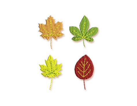 Fall Leaves Mini Embroidery Designs Set by EmbroideryLand – Embroideryland