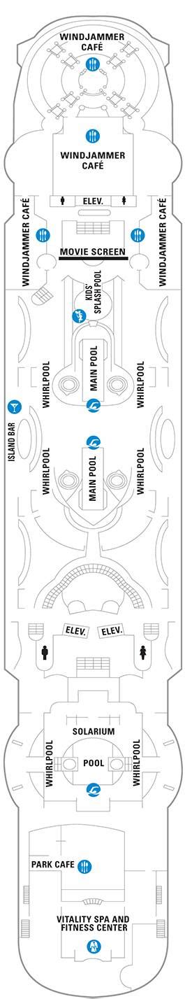 Enchantment of the Seas Deck plan & cabin plan