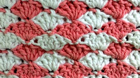 Shell Crochet Stitch Change Color Every Row Pattern by ... | Doovi