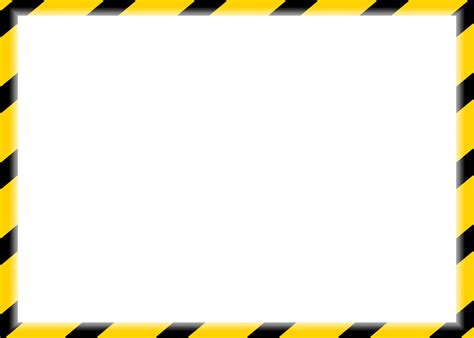 Yellow Caution Tape Frame 19464650 PNG