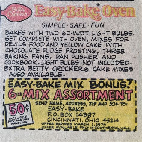 This Strange Easy Bake Oven Comic Book Ad Artwork from 1973