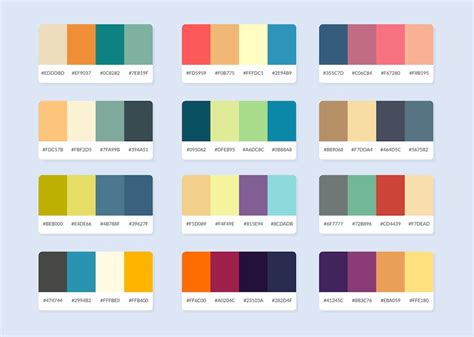 Premium Vector | Pantone colour palette catalog samples in rgb hex