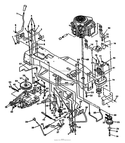 Husqvarna LT 1000-14 (1991-03) Parts Diagram for Engine Mount Assembly