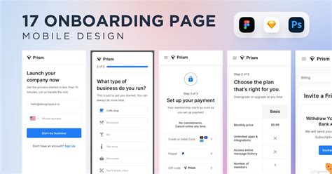 17 Onboarding Pages for Mobile App UI Design, Graphic Templates - Envato Elements